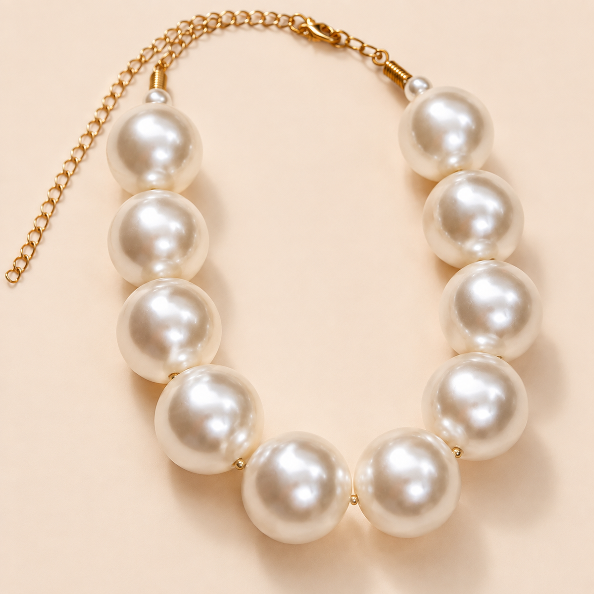 Mastane Moti | Chunky Pearl Necklace & Earrings Set