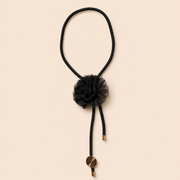Kaali Ghata | Black Floral Lariat Statement Necklace